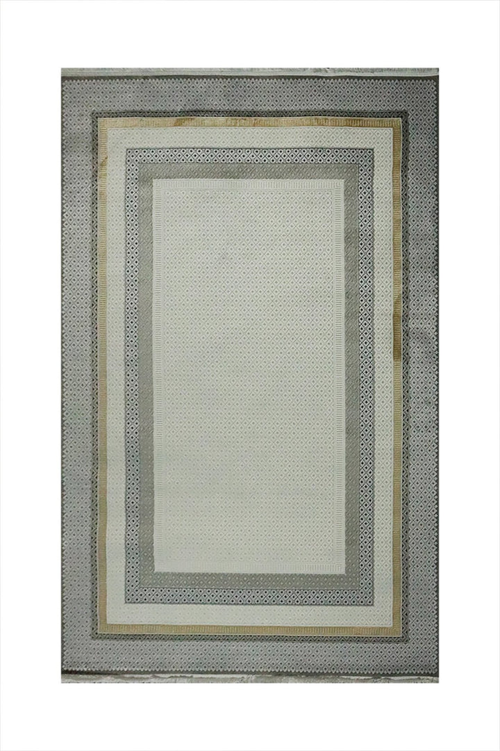 Turkish Modern Sunrise Rug - Gray - 5.2 x 7.5 FT - Superior Comfort, Modern Style Accent Rugs - V Surfaces