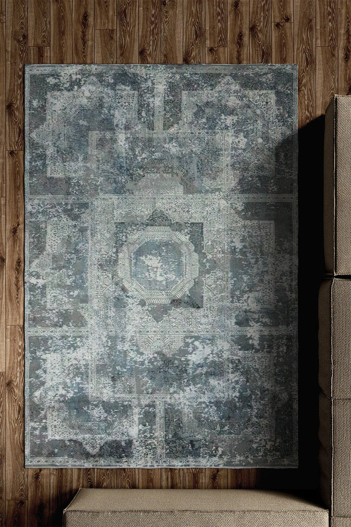 Turkish Modern Sunrise Rug - Gray - 5.2 x 7.5 FT - Superior Comfort, Modern Style Accent Rugs - V Surfaces