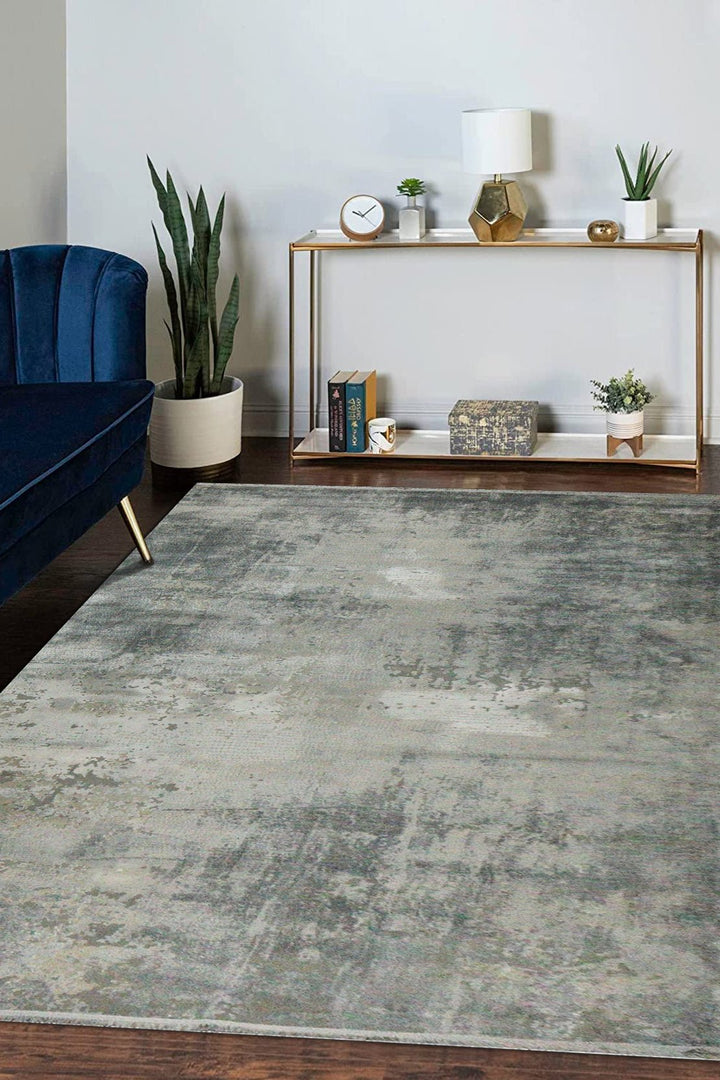 Turkish Modern Sunrise Rug - Gray - 6.5 X 9.5 Ft- Resilient Construction For Long-Lasting Use - V Surfaces
