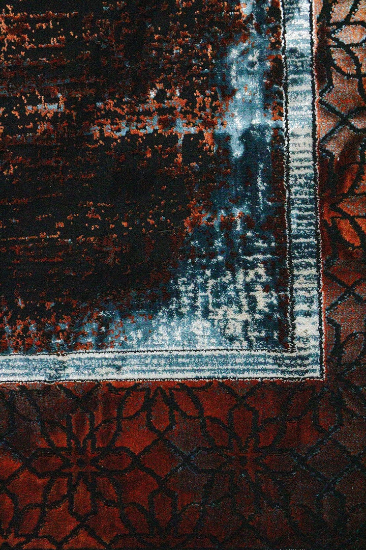 Turkish Modern Vk-Gem Rug - Shrblack - 6.5 X 9.5 Ft- Sleek And Minimalist For Chic Interiors - V Surfaces