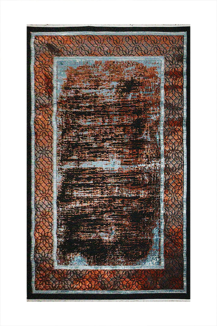 Turkish Modern Vk-Gem Rug - Shrblack - 6.5 X 9.5 Ft- Sleek And Minimalist For Chic Interiors - V Surfaces