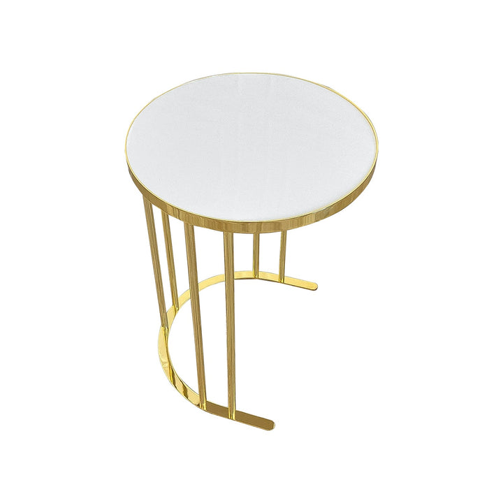 Turkish Oval Overhead 2+1 Coffee Table Membrane MDF Material - V Surfaces
