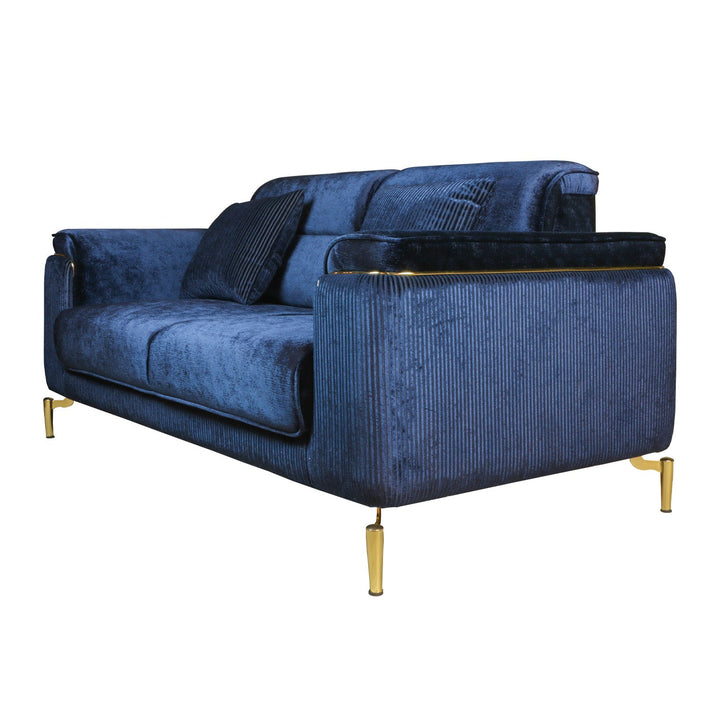 Turkish Petra Sofa, Set of Seven Seaters, Blue - V Surfaces