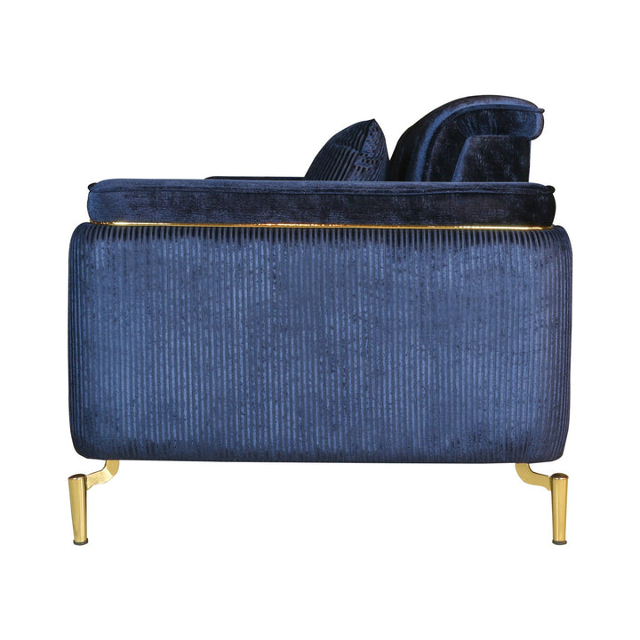 Turkish Petra Sofa, Set of Seven Seaters, Blue - V Surfaces
