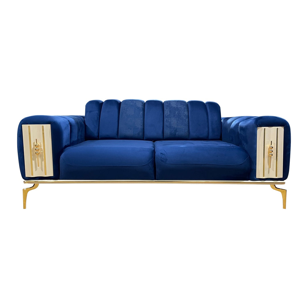 Turkish Petra Sofa, Set of Seven Seaters, Blue - V Surfaces