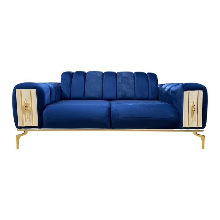 Turkish Petra Sofa, Set of Seven Seaters, Blue - V Surfaces