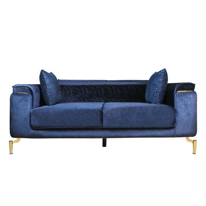 Turkish Petra Sofa, Set of Seven Seaters, Blue - V Surfaces