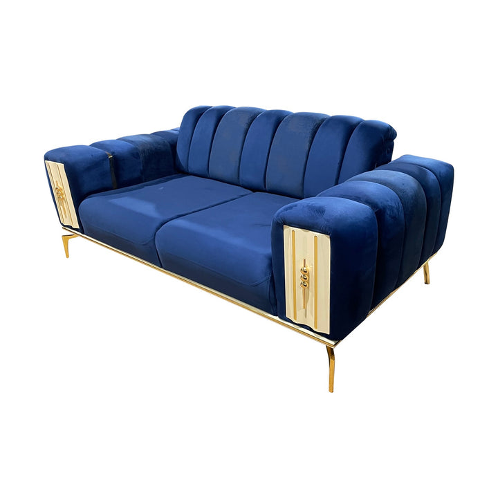 Turkish Petra Sofa, Set of Seven Seaters, Blue - V Surfaces