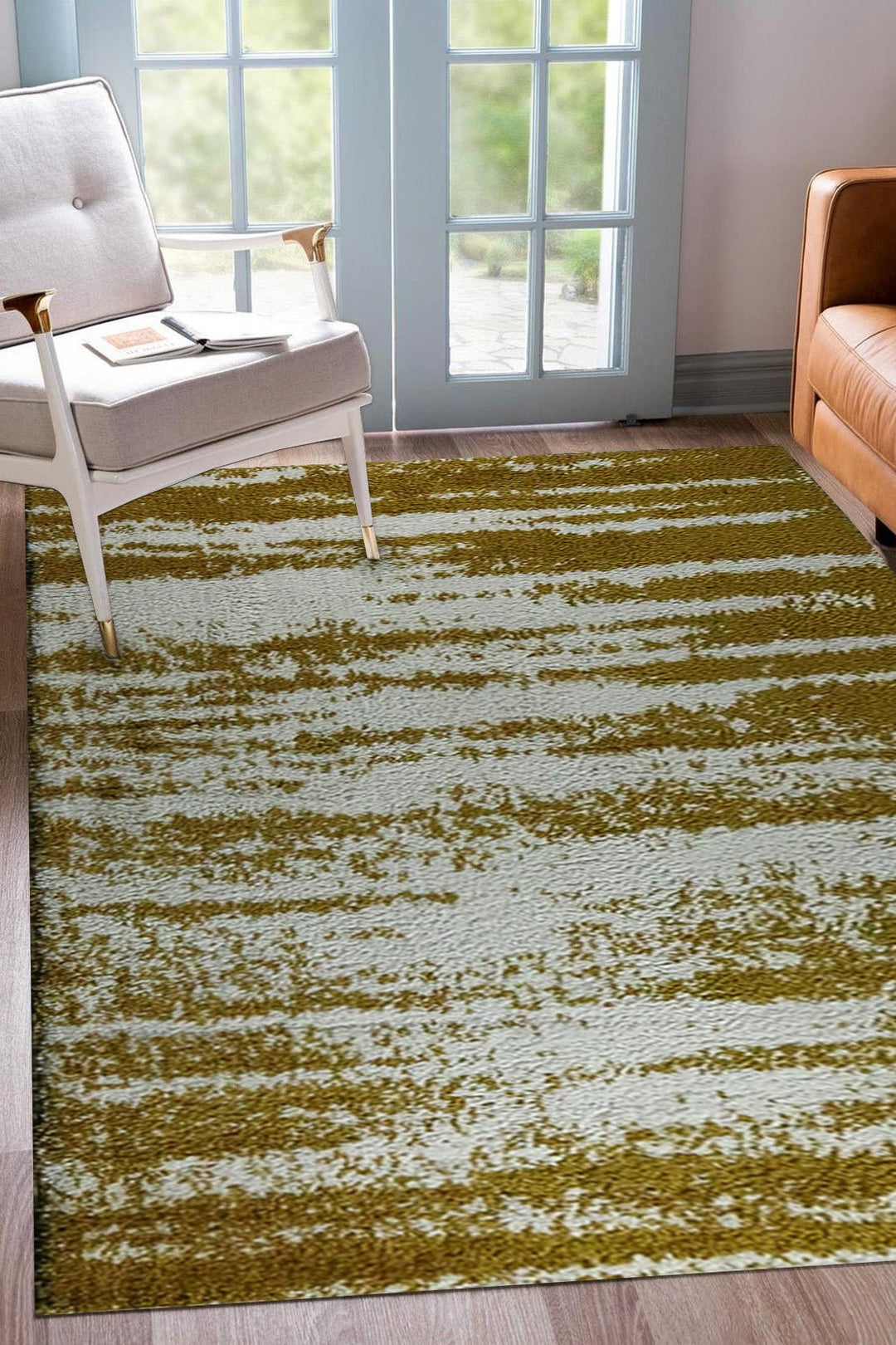 Turkish Plush and Soft Festival WD Shaggy Rug -4.9 x 7.0 FT - Cream - Fluffy Furry Floor Decor Shaggy Rug - V Surfaces