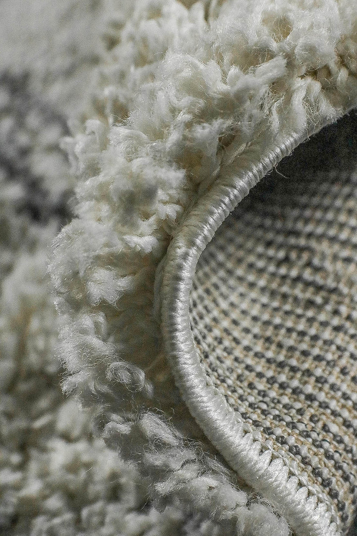 Turkish Plush and Soft Festival WD Shaggy Rug -5.3 x 7.5 FT - Beige - Fluffy Furry Floor Decor Shaggy Rug - V Surfaces