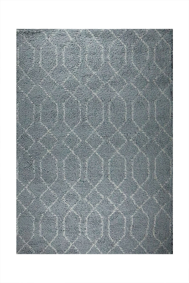 Turkish Plush and Soft Festival WD Shaggy Rug -5.3 x 7.5 FT - Cream and Gray - Fluffy Furry Floor Decor Shaggy Rug - V Surfaces
