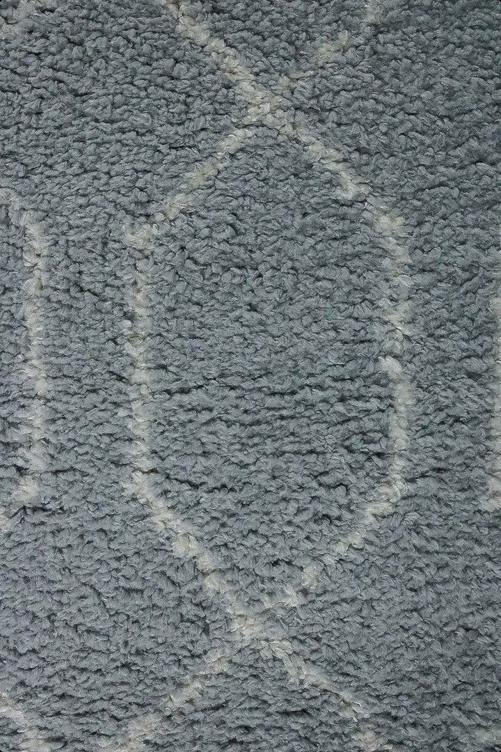 Turkish Plush and Soft Festival WD Shaggy Rug -5.3 x 7.5 FT - Cream and Gray - Fluffy Furry Floor Decor Shaggy Rug - V Surfaces