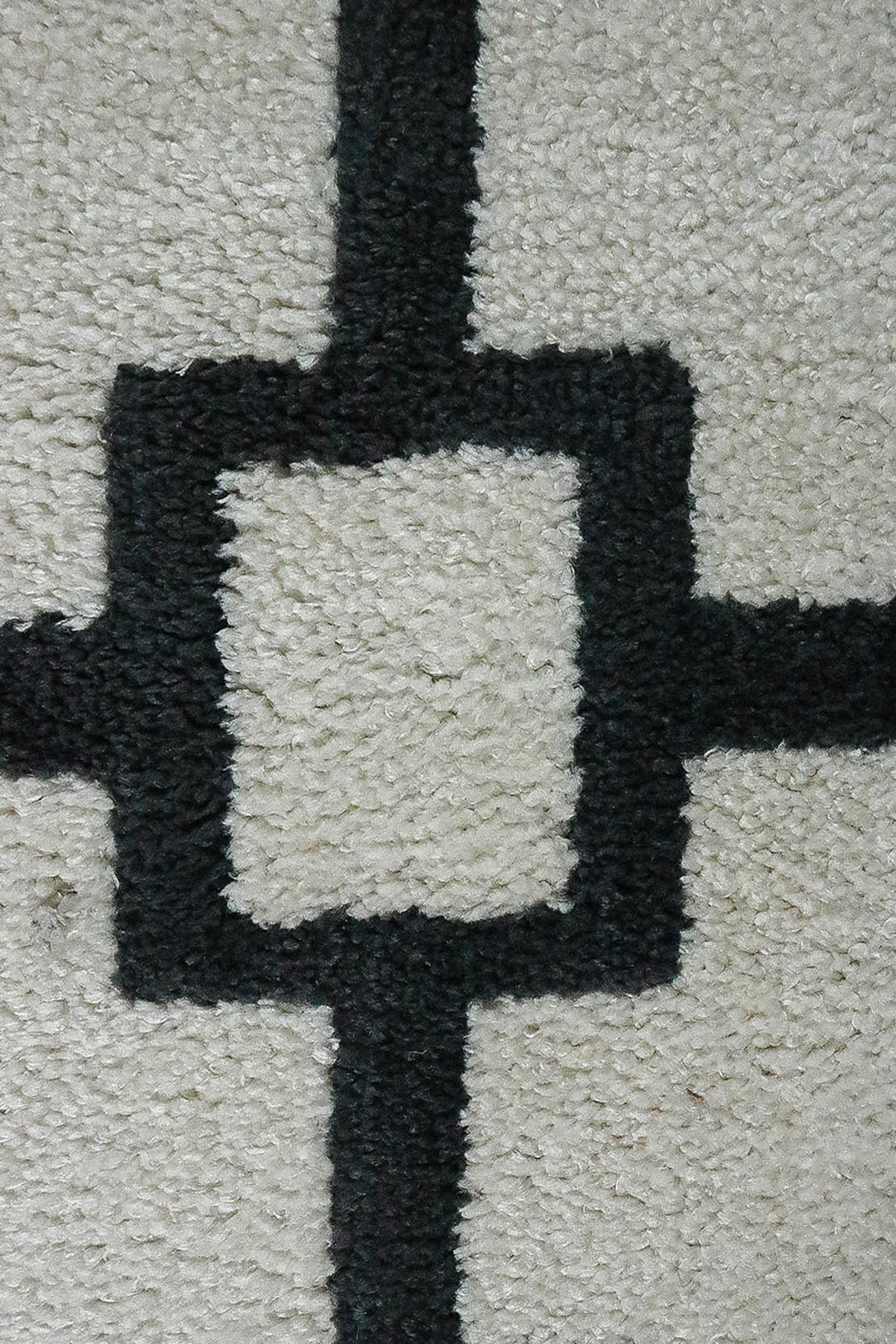 Turkish Plush and Soft Festival WD Shaggy Rug -5.3 x 7.5 FT - Gray and Black - Fluffy Furry Floor Decor Shaggy Rug - V Surfaces