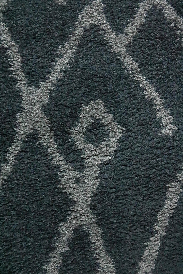 Turkish Plush and Soft Festival WD Shaggy Rug -5.3 x 7.5 FT - Gray and Cream - Fluffy Furry Floor Decor Shaggy Rug - V Surfaces