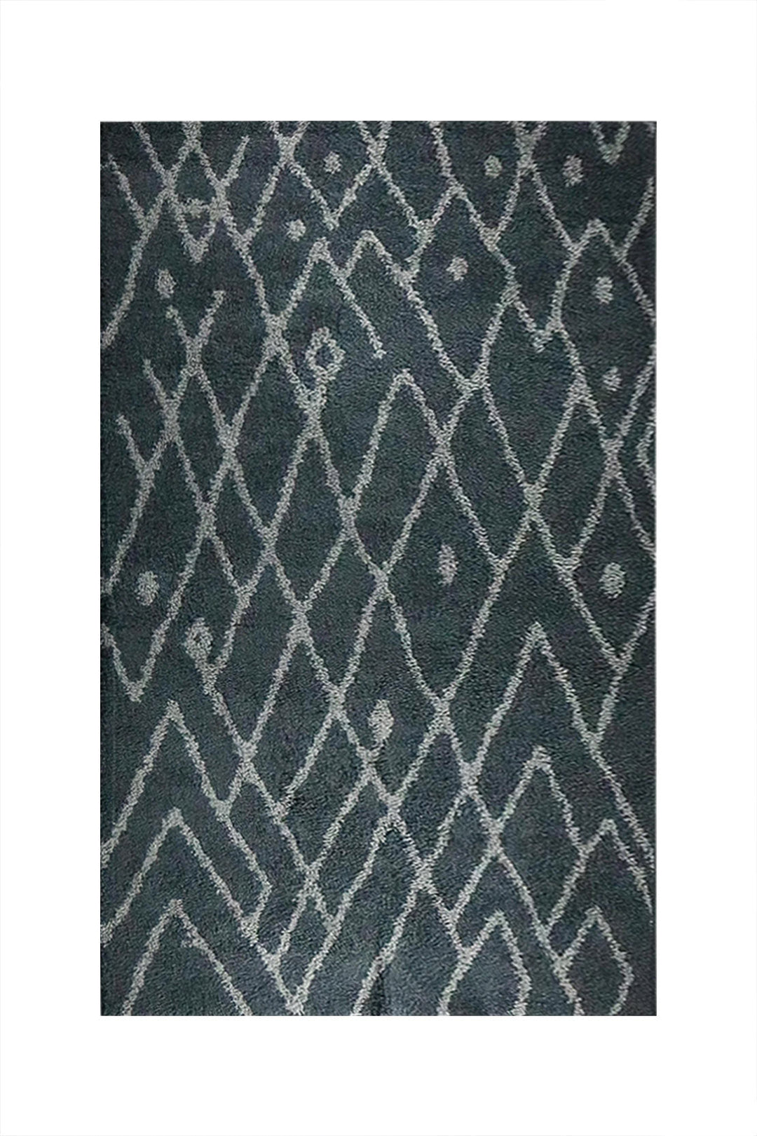 Turkish Plush and Soft Festival WD Shaggy Rug -5.3 x 7.5 FT - Gray and Cream - Fluffy Furry Floor Decor Shaggy Rug - V Surfaces