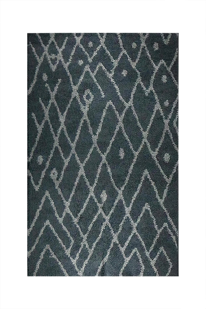Turkish Plush and Soft Festival WD Shaggy Rug -5.3 x 7.5 FT - Gray and Cream - Fluffy Furry Floor Decor Shaggy Rug - V Surfaces