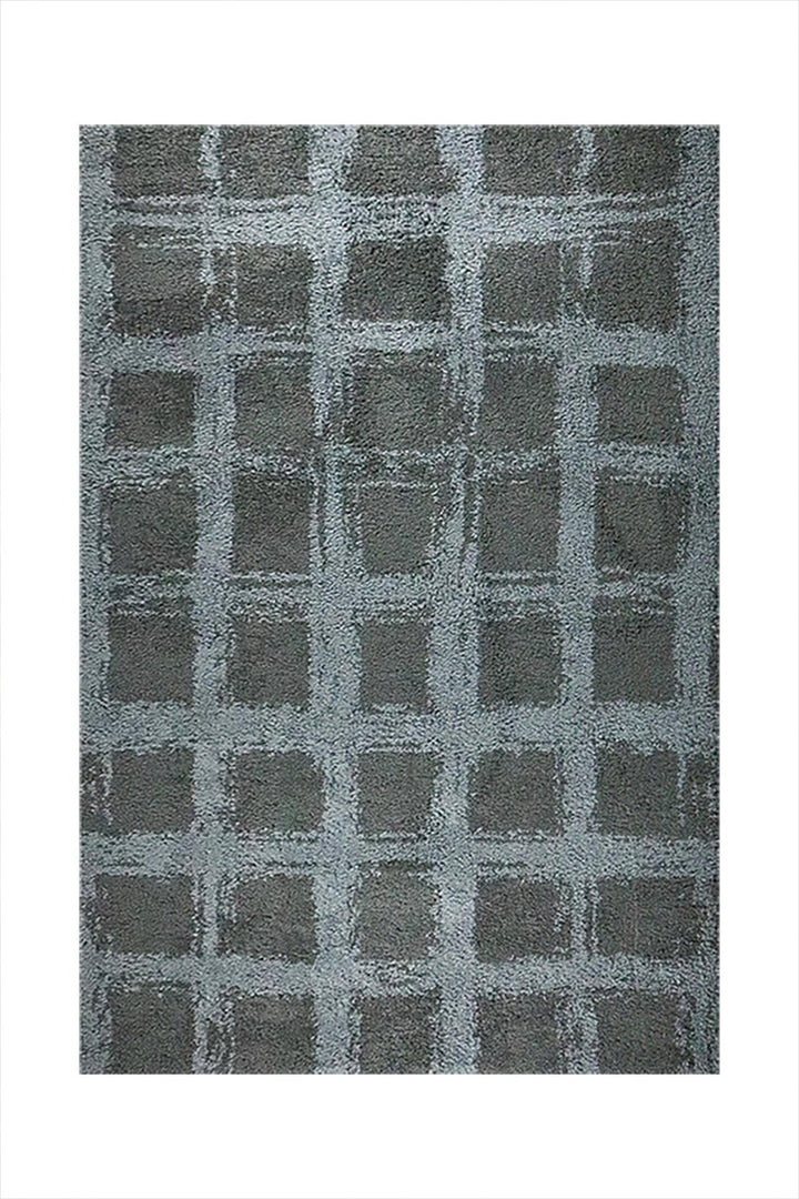 Turkish Plush and Soft Festival WD Shaggy Rug -5.3 x 7.5 FT - Gray - Fluffy Furry Floor Decor Shaggy Rug - V Surfaces