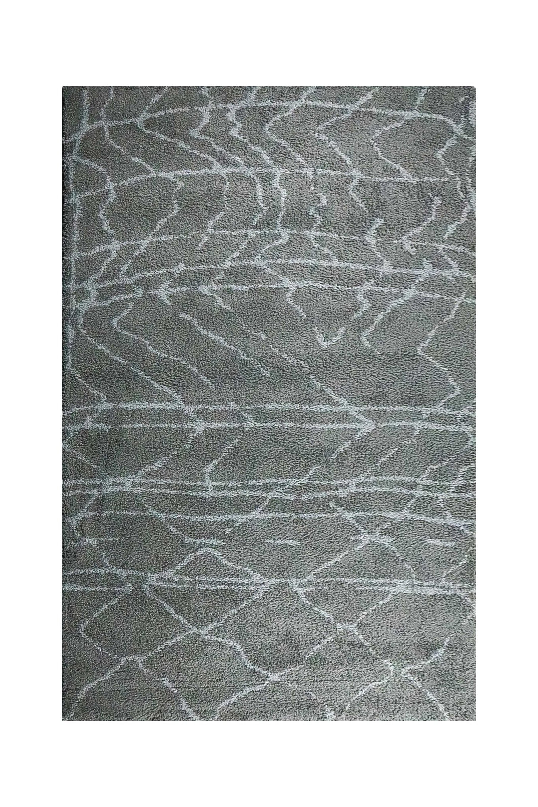 Turkish Plush and Soft Festival WD Shaggy Rug -5.3 x 7.5 FT - Gray - Fluffy Furry Floor Decor Shaggy Rug - V Surfaces