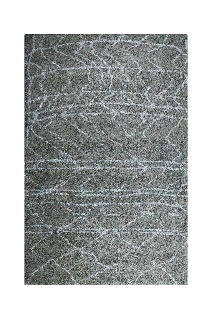 Turkish Plush and Soft Festival WD Shaggy Rug -5.3 x 7.5 FT - Gray - Fluffy Furry Floor Decor Shaggy Rug - V Surfaces