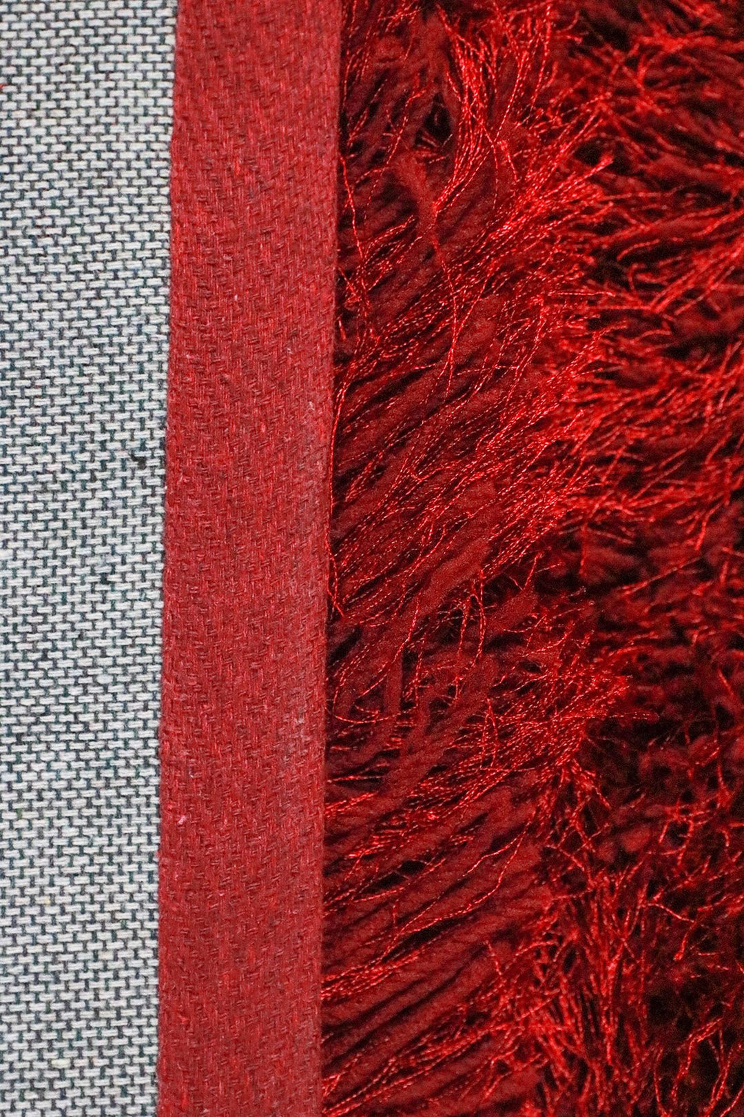Turkish Plush and Soft Heaven Shaggy Rug - Maroon - 2.6 x 4.9 FT - Fluffy Furry Floor Decor Rug Heaven Shaggy - V Surfaces