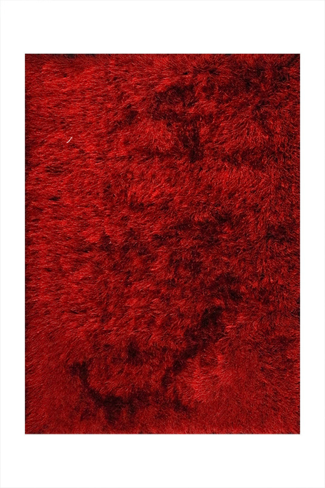 Turkish Plush and Soft Heaven Shaggy Rug - Maroon - 2.6 x 4.9 FT - Fluffy Furry Floor Decor Rug Heaven Shaggy - V Surfaces