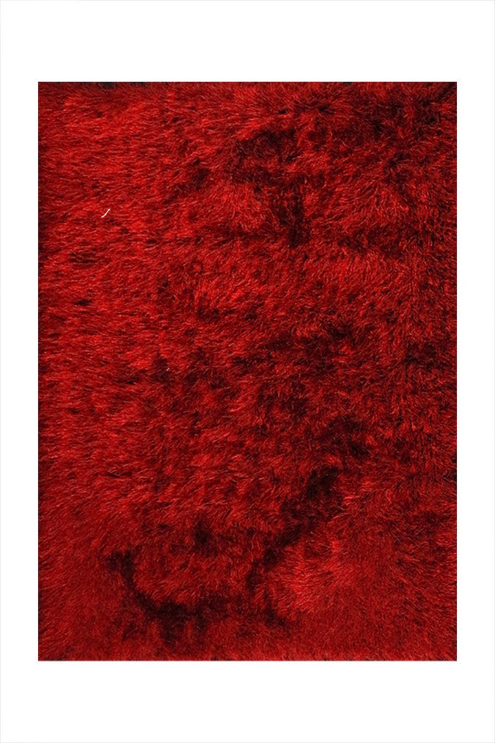 Turkish Plush and Soft Heaven Shaggy Rug - Maroon - 2.6 x 4.9 FT - Fluffy Furry Floor Decor Rug Heaven Shaggy - V Surfaces