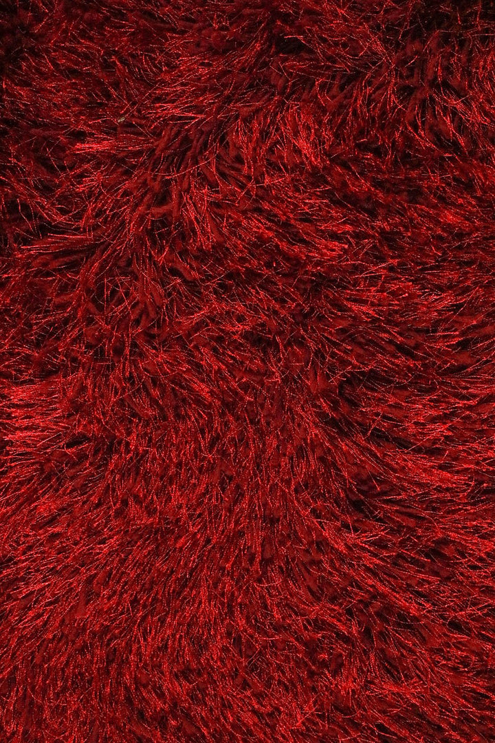 Turkish Plush and Soft Heaven Shaggy Rug - Maroon - 2.6 x 4.9 FT - Fluffy Furry Floor Decor Rug Heaven Shaggy - V Surfaces