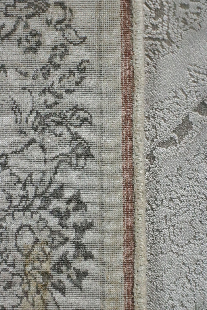 Turkish Premium and Modern Voyage Rug - 3.28 x 6.56 FT - Cream - Superior Comfort Elegant and Luxary Style Accent - V Surfaces