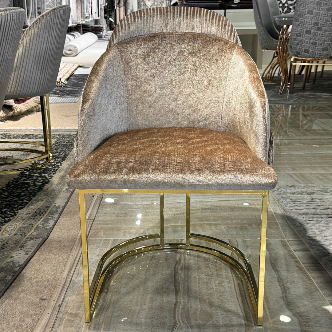 Turkish Sena Dining Table with Fabric Chairs, (Dining Table + 8 Chairs) - V Surfaces