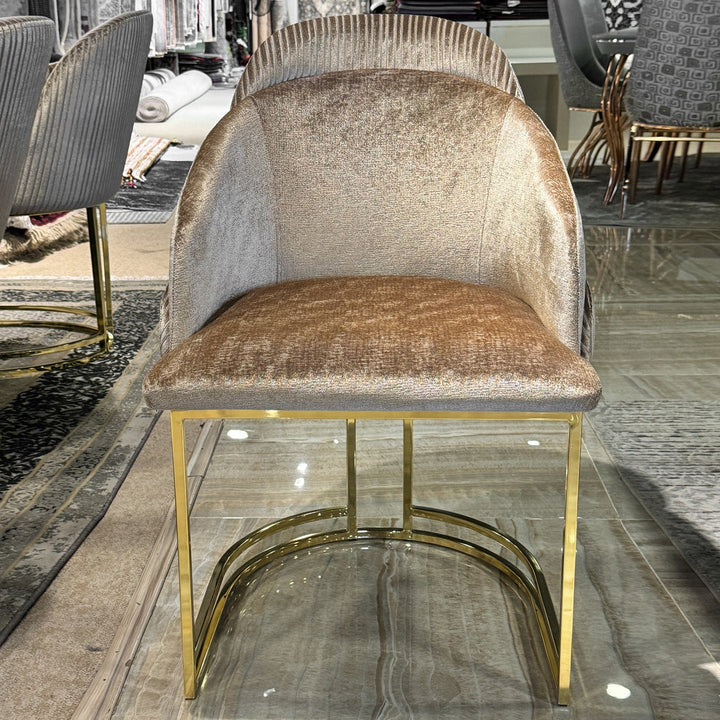Turkish Sena Dining Table with Fabric Chairs, (Dining Table + 8 Chairs) - V Surfaces