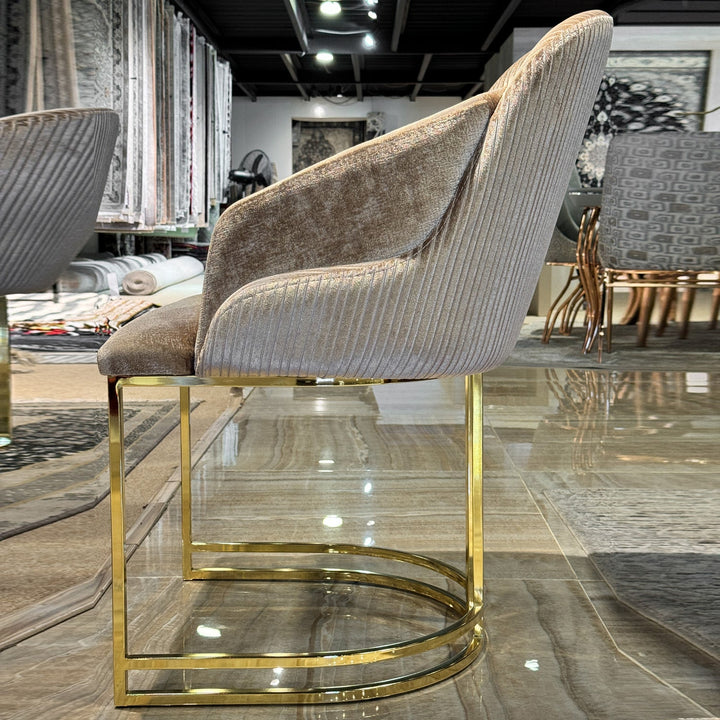 Turkish Sena Dining Table with Fabric Chairs, (Dining Table + 8 Chairs) - V Surfaces