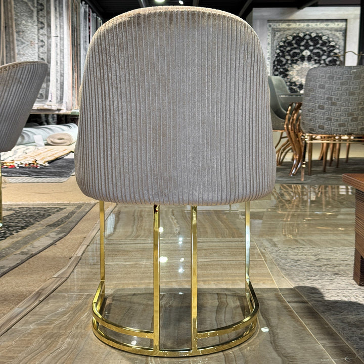 Turkish Sena Dining Table with Fabric Chairs, (Dining Table + 8 Chairs) - V Surfaces
