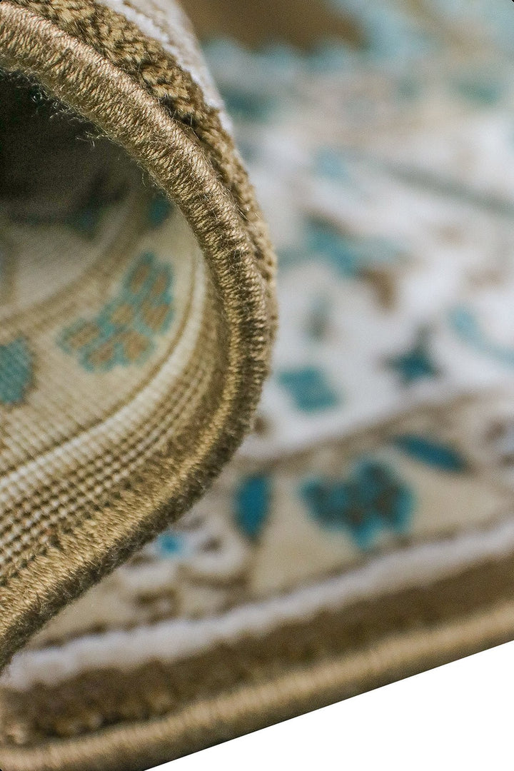 Turkish Style Acrylic Sajjadeh Prayers Mat - Brown - Soft, Durable, and Easy to Clean - V Surfaces