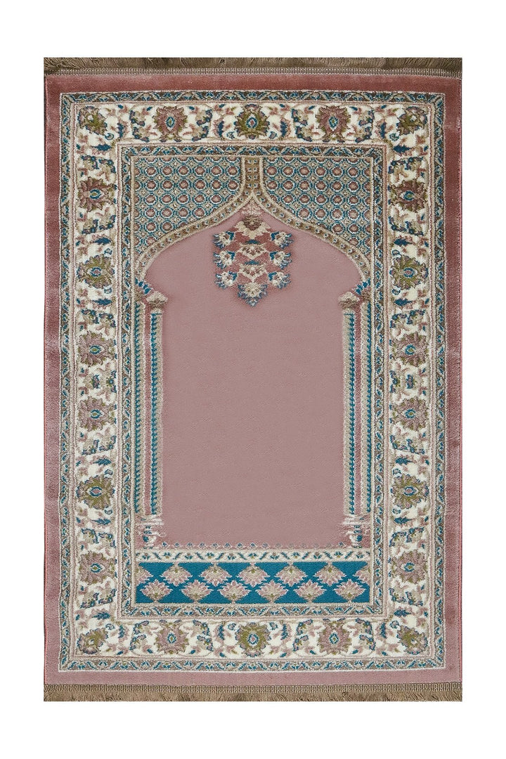 Turkish Style Acrylic Sajjadeh Prayers Mat - Maroon- Soft, Durable, and Easy to Clean - V Surfaces