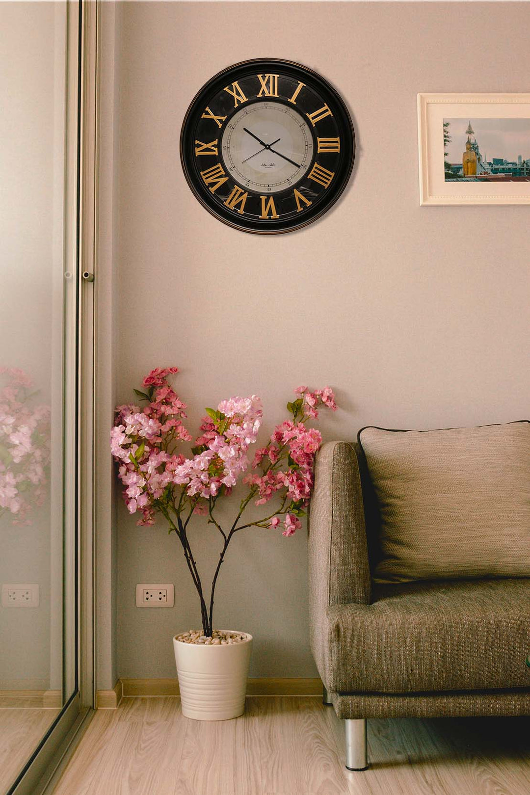 Wall Clock Copper Colour