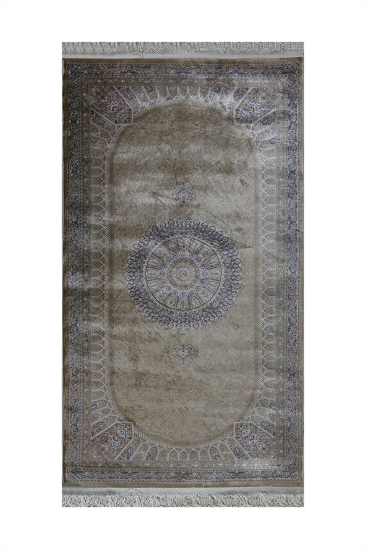 Turkish Premium  Ottoman Rug - Beige - 2.6 x 4.9 FT - Resilient Construction for Long-Lasting Use