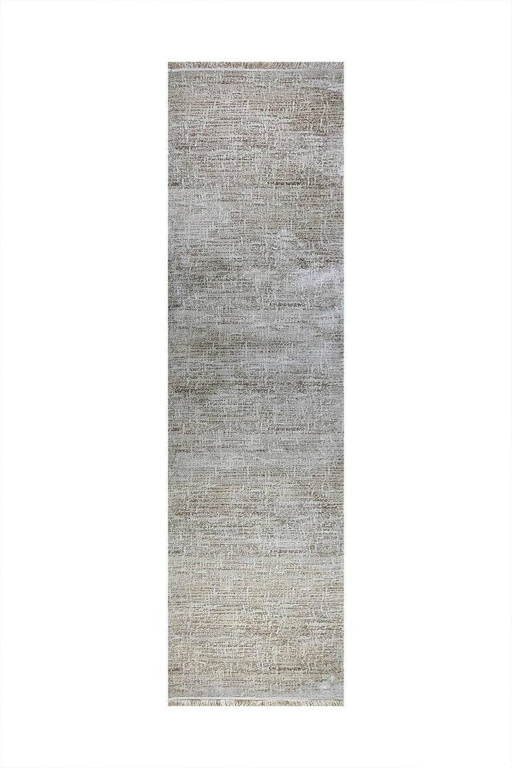 Turkish Modern Festival -1 Rug - 3.3 x 9.8 FT - Cream and Brown - Superior Comfort, Modern & Contemporary Style Accent Rugs