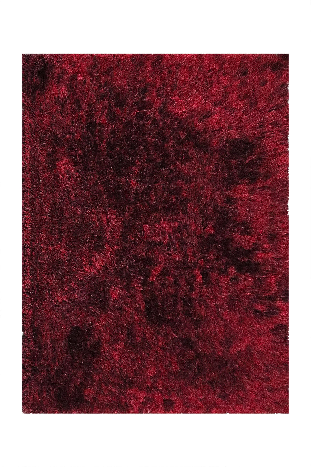 Turkish Plush and Soft  Heaven Shaggy Rug - Maroon - 6.5 x 9.3 FT - Fluffy Furry Floor Decor Rug Heaven Shaggy